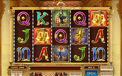 Giros gratis de la tragamonedas Book of Dead Slot