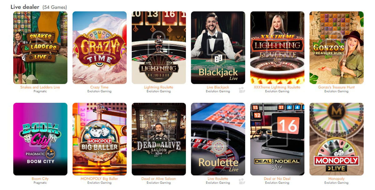 Ruleta, blackjack y otros juegos en el casino Casimba.