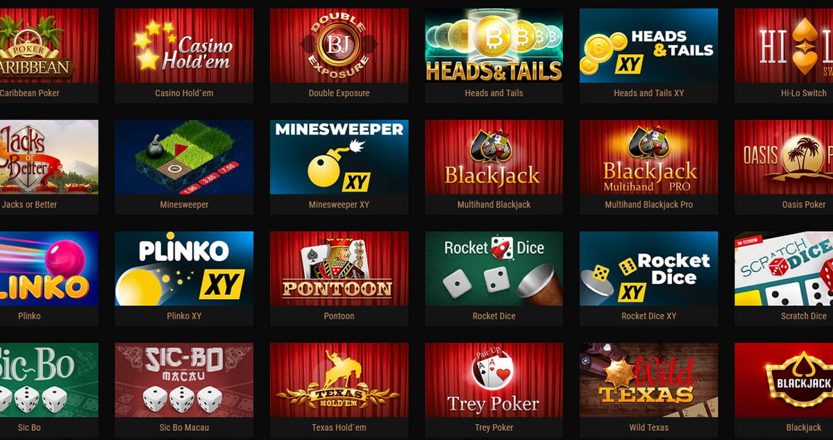 Ruleta, blackjack y otros juegos en el casino King Billy.