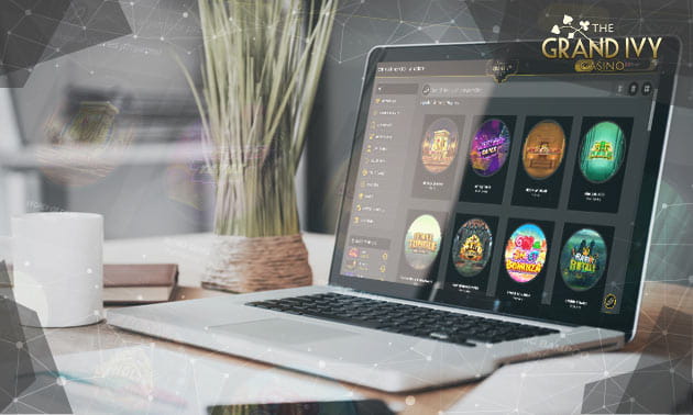 Una persona jugando en el casino online Grand Ivy