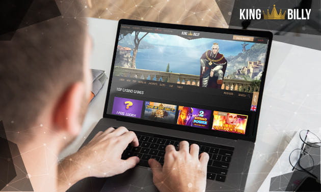 Una persona jugando en el casino online kING Billy