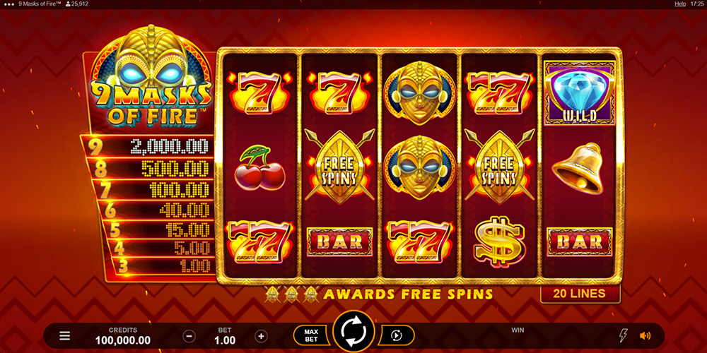 9 Masks of Fire juega gratis online