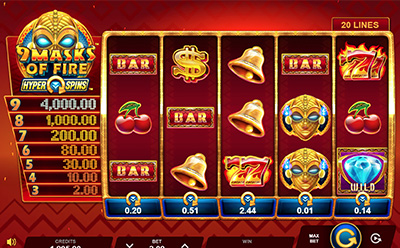Tragamonedas 9 Masks of Fire móvil