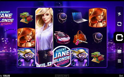 La tragaperras online Agent Jane Blonde Returns en el casino Captain Spins en Venezuela .
