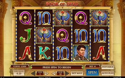 La tragaperras online Book of Dead en el casino King Billy en Venezuela.