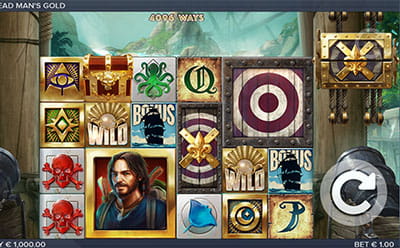 La tragaperras online Dead Mans Gold en el casino Grand Ivy en Venezuela.