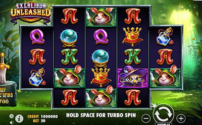 La tragaperras online Excalibur Unleashed en el casino Casimba en Venezuela.