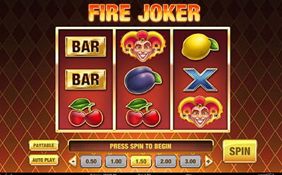 La tragaperras online Fire joker en el casino 1xBet en Venezuela.