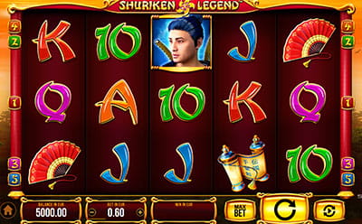 La tragaperras online shuriken-legend en el casino Grand Ivy en Venezuela.